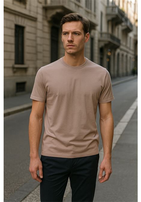 T-shirt Uomo Stone in Cotone Ice Fresco e Minimal ALPHA STUDIO | T-shirt | AU-1330C1006